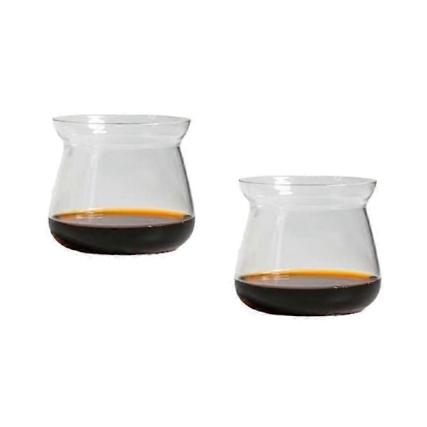 2 st Glas Kaffemuggar Högtemperatur Borosilikatglas Mugg Kaffekopp 275ml Handbryggt Kaffe