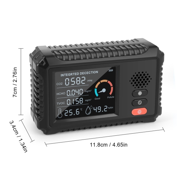 #Luftkvalitetsmåler PM2.5/PM10 multifunksjonell luftgassdetektor#