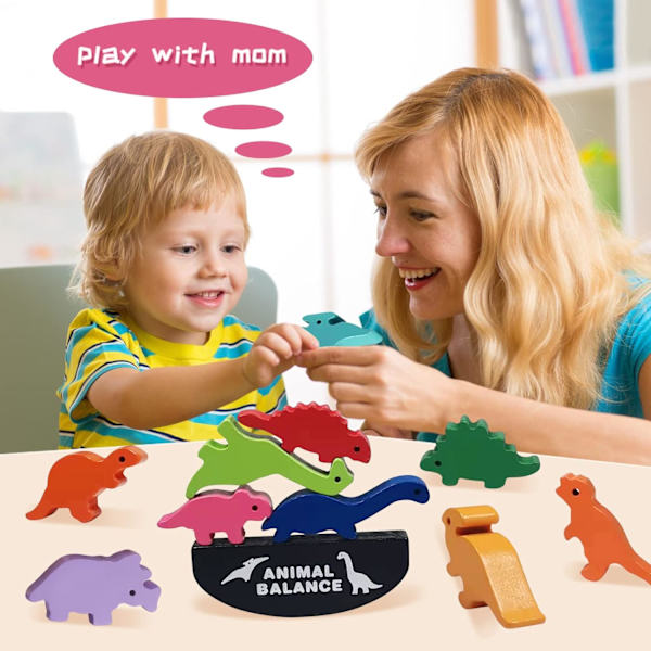 #Stapelspel för småbarn 3-5 år pojkar flickor Havsleksaker Trä #