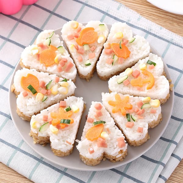 /#/Kakeplate sushiformsett kreativt hjerteformet sushiform b/#/