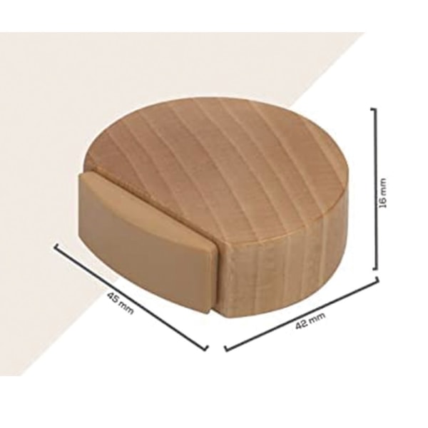 #Stk Dørstopper - Selvklæbende Træ Dørstopper til Gulve og Parket - Selvklæbende Dørstopper - Dørstopper#