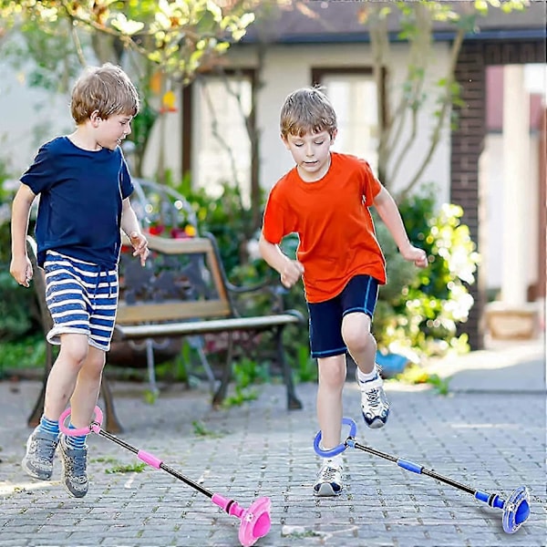 Hoppring med blinkande ljus för barn, sport hoppboll, hopfällbar flash hoppboll, lämplig (grön)