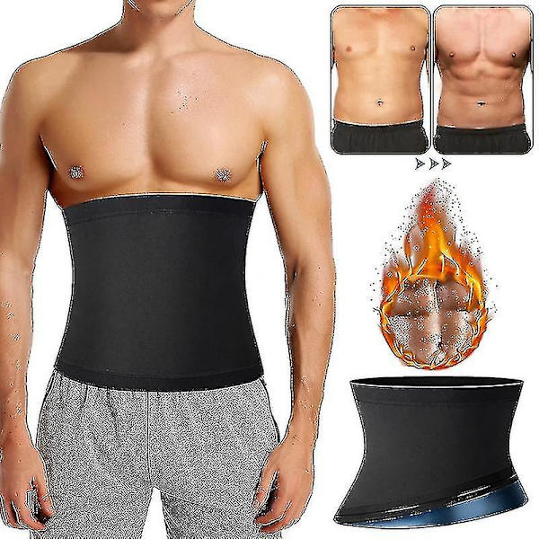Män Abdomen Reducer Bastu Fitness Svettbälte