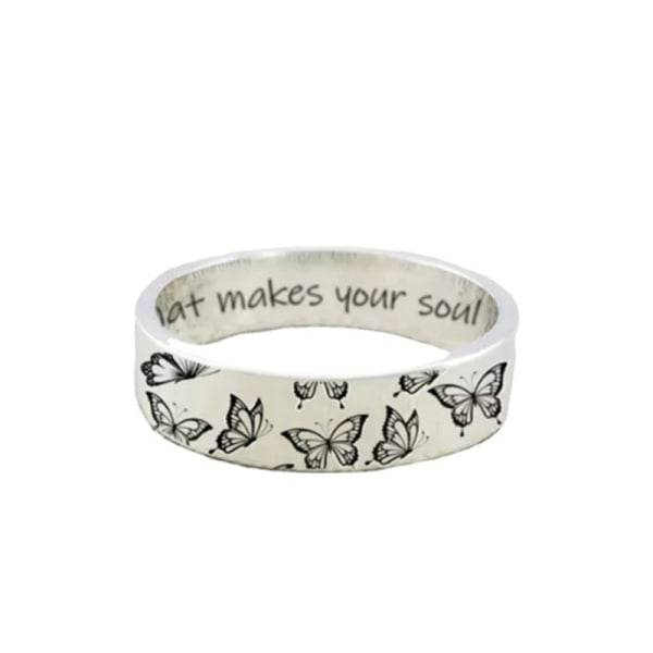 #Do What Makes Your Soul Shine Vintage Butterfly Ring, storlek 8#