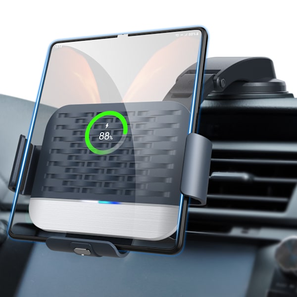 S10kc Samsung brettbar skjerm brettbar bil trådløs lader telefonholder