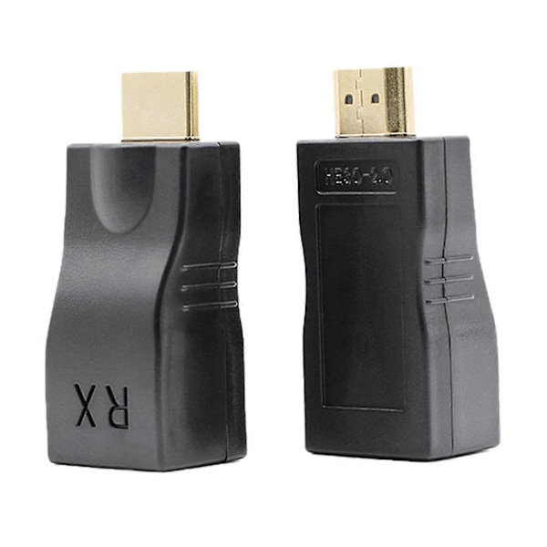HDMI-forlenger HDMI til RJ45 over Cat 5e/6 nettverk LAN Ethernet-adapter 4K 1080p