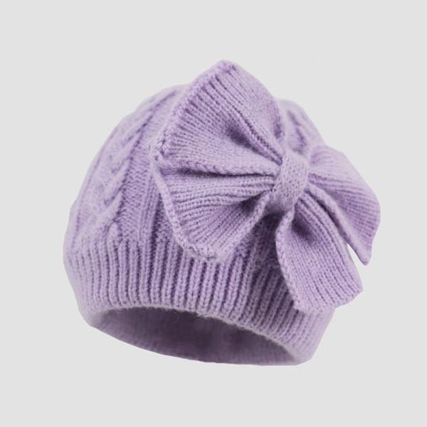 *Baby Vinterhatt med Söt Rosett, Lämplig för 0-12 Månader Barn*