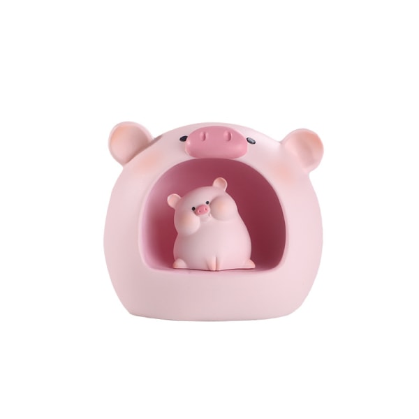 /#/Borddekoration ornamenter Pink Piglet Nightlight Star Lamp/#/