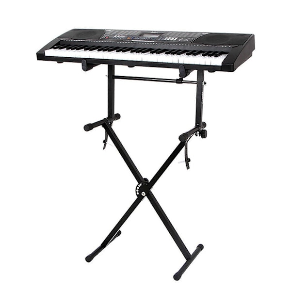 1 set Keyboardstativ Dubbla Ben för Digitalpianon Praktiskt Fäste