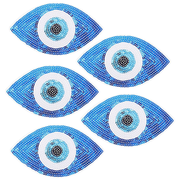 5 stk. udsøgte tøjpatches, delikat påsyning, applikation, tøjtaske dekoration