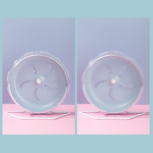 Blå Hamster Löphjul med Stativ, Löpspinner för Gerbil
