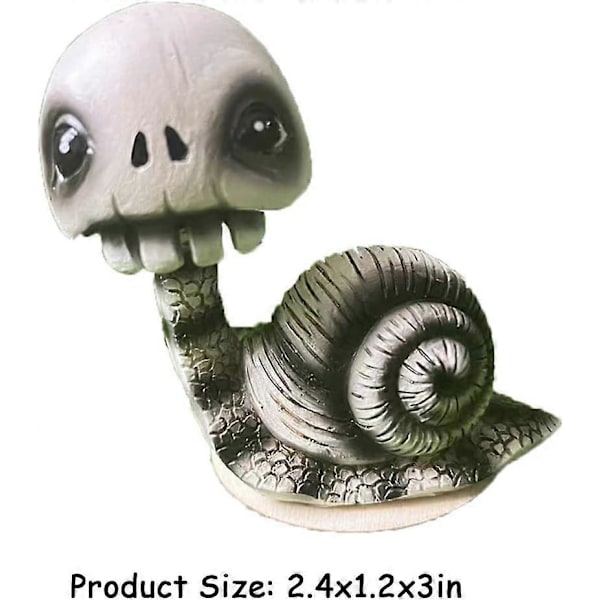 Snegle Dekoration Snegle Kranie Statue Snegle Have Dekoration, Rystende Hoved S