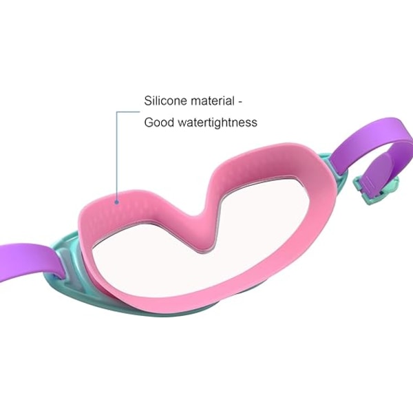 Rosa och Blå Simglasögon för Barn - Simmask för Pojkar
