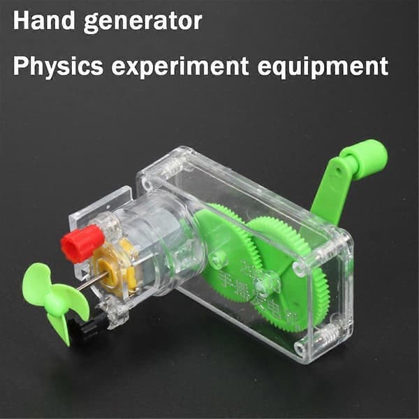 5 stk. Håndgenerator Bærbare generatorer Bærbar håndgenerator Eksperimentell DIY-modellgenerator Elektrisitetsgenerator