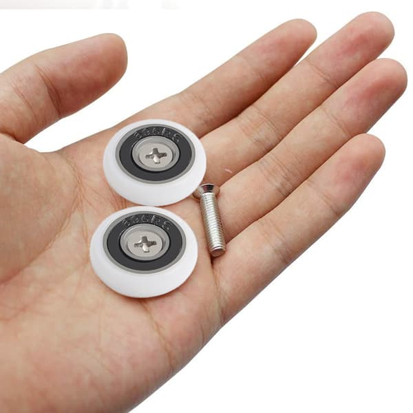 /#/Sett med 8 erstatningsdushdørhjul Diameter 23mm/#/