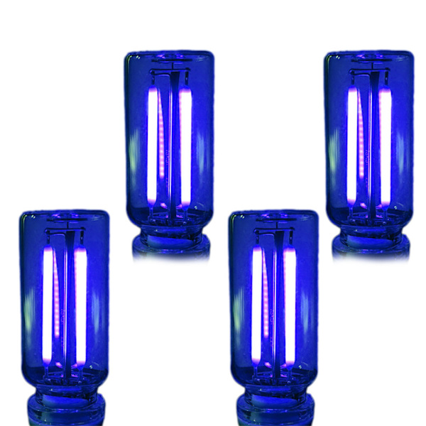 Bil USB Nattlys Dimbar Interiørbelysning Retro Mini Grensesnitt Blå Blue 4 loading