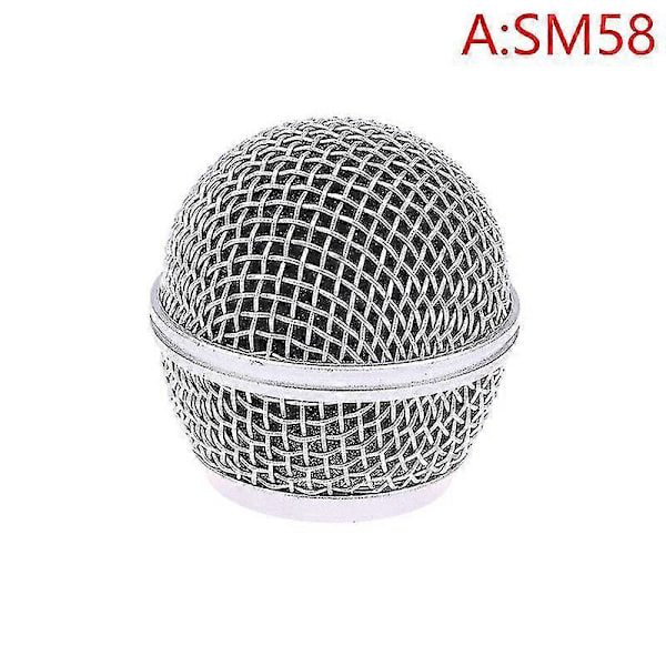 Mikrofon Erstatningshode Stål Sm58 Mesh Håndholdt Mikrofon Grill Mesh Hode Fengshuo