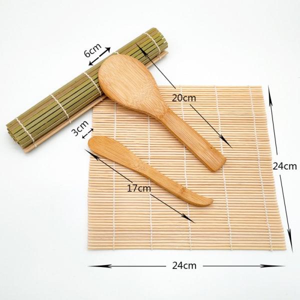 #Sushi set 1 set of 4 bamboo sushi sets#