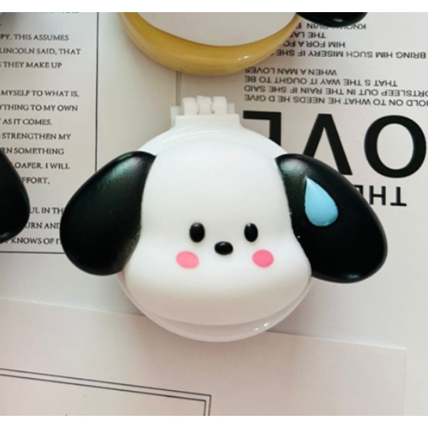 White Puppy, Profesjonell Mini Reise Hårbørste Kam, Kompakt Foldbar
