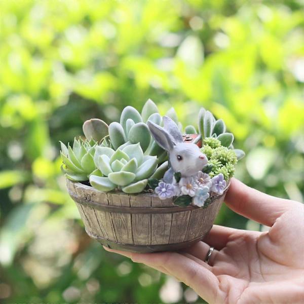 med Staty Elegant Planter Bordsvas för Kontor Sovrum Hotell