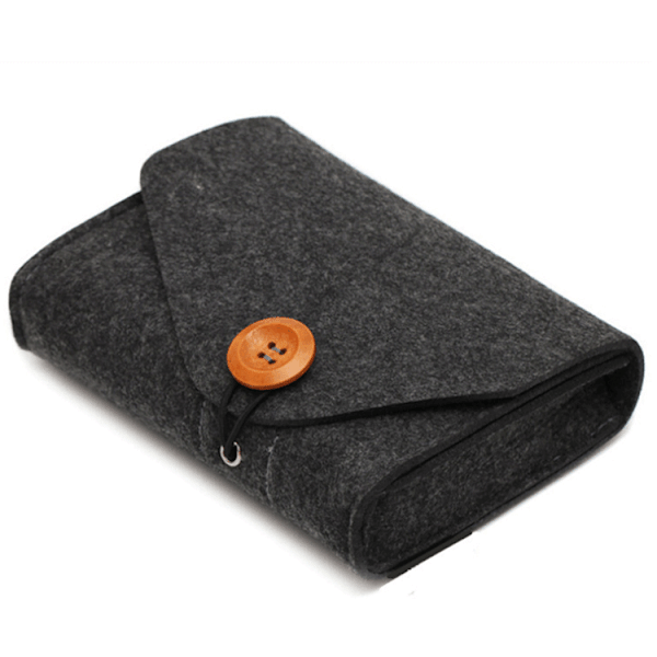 # Bärbar Filtväska Förvaringspåse för Mus Mobiltelefonkablar Bärbar Hårddisk Powerbank Etc #