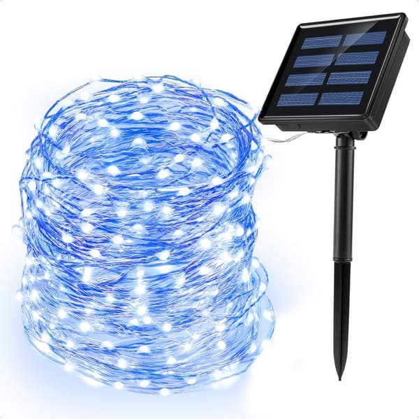 *Utendørs solcelledrevne fe-lys, 200LED 22M 8 moduser IP65 vanntett Fa*