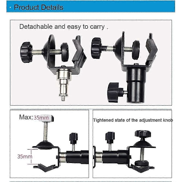 Metall Stativ Paraplyklemme Utendørs Kamera Stativ Paraplyholder Stativ Paraply Lmell Gave