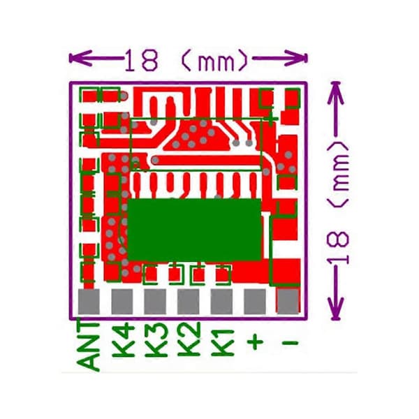 433Mhz RF-sender og modtagermodul Trådløs 4-kanals outputlink