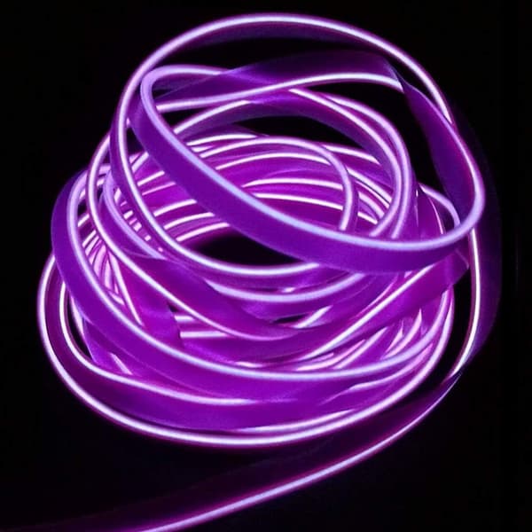 El Wire 5m/16ft Neonrør Lys Bil Interiør Trim Lysstripe Annonsering
