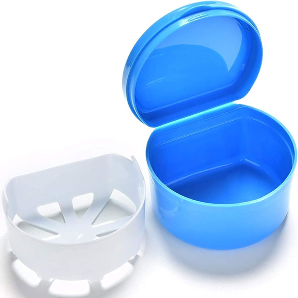 Yuemuop 2-pack falsktandlåda, tandproteslåda, ortodonti