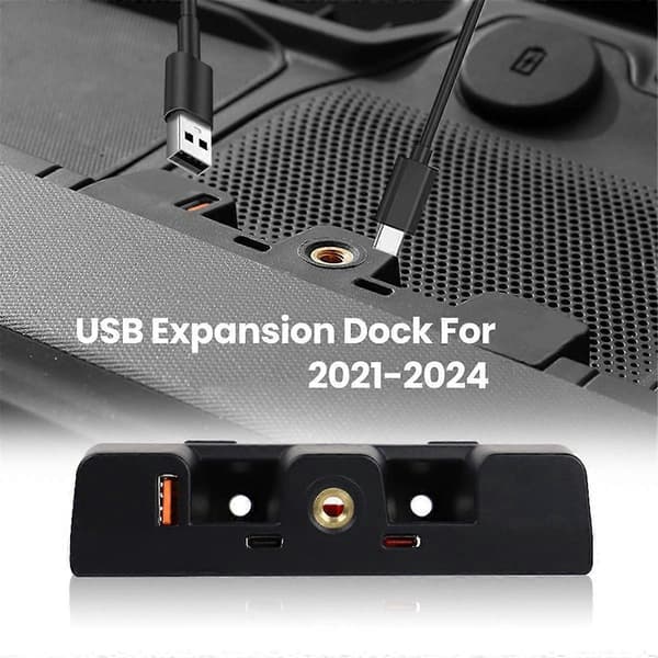 USB-ekspansjonsdokk for bilens dashbord for tilbehør 2021-2024