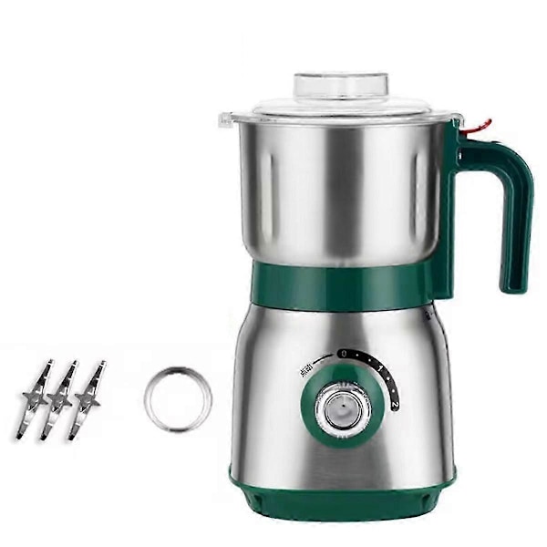 Elektrisk kryddkvarn för kök med 3 löstagbara blad för kaffebönor