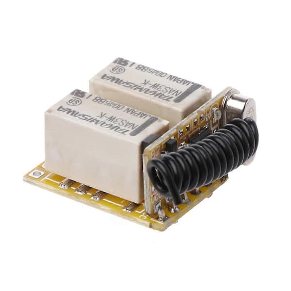 til DC 3.7V - 12V Mini Størrelse Relæ 2-Kanals 433Mhz Trådløs RF Momentary Switch