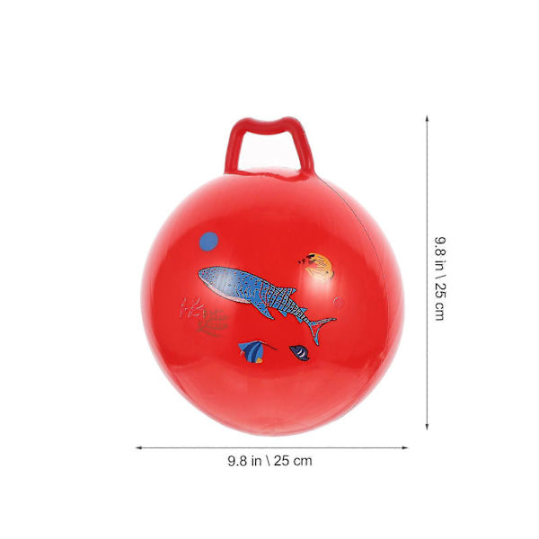3 kpl puhallettavia hyppypalloja pomppiva hyppypallo kahvalla potkimiseen Pomppu Hyppy Hyppijä Koulutuslelu (satunnainen tyyli)
