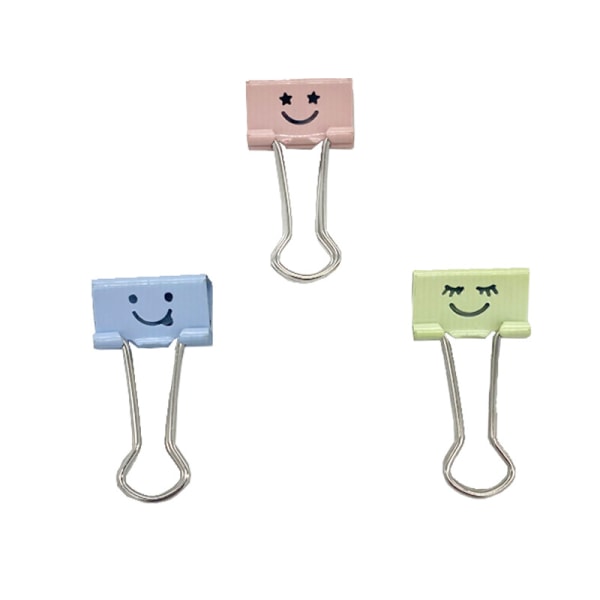 /#/(40 Pack) Binder Paper Clips,19mm Metal Colored Clip Clamps with/#/