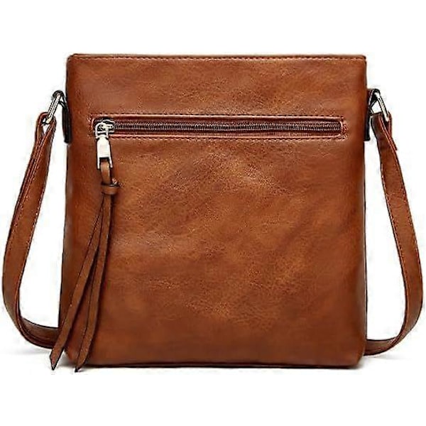 axelväska i läder för dam, stöldskyddad axelväska, mjuka crossbody-väskor i läder