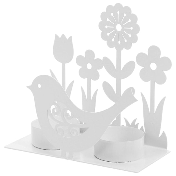 Påsk Ljusstake Fågel och Blomma Formad Ljusstake Påsk Bordsdekoration