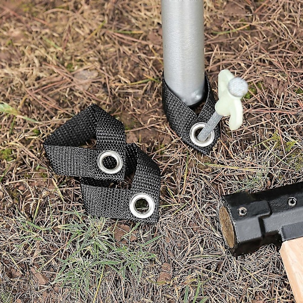 Udendørs baldakin stang fastgørelsesspænde, camping fiskestang fiksering, telt markise tilbehør, webbing spænde fastgørelsesspænde, sæt med 8 stk