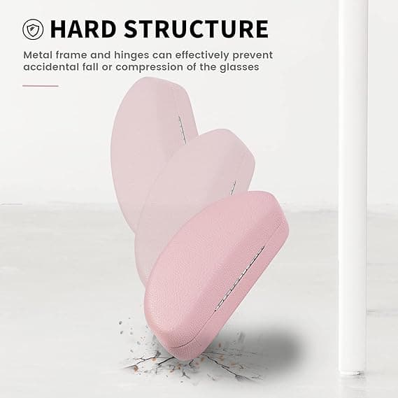 Hardt solbrilleetui (lilla), klassisk stort solbrilleetui