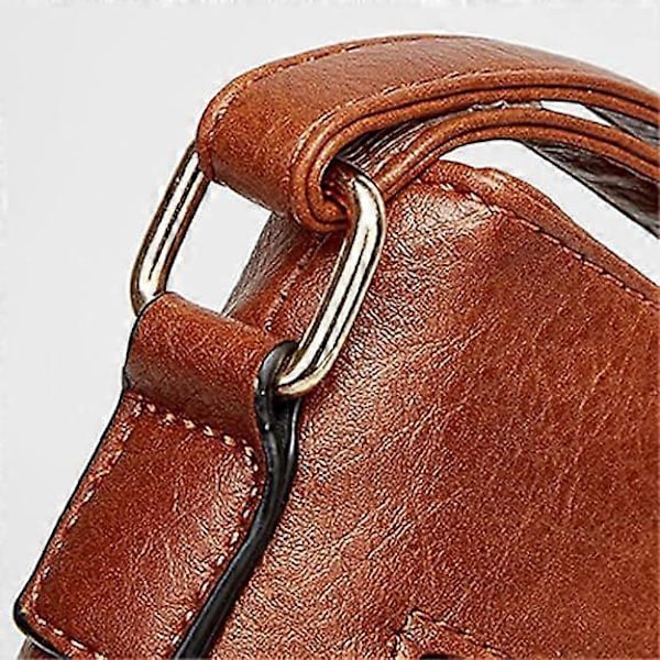 axelväska i läder för dam, stöldskyddad axelväska, mjuka crossbody-väskor i läder