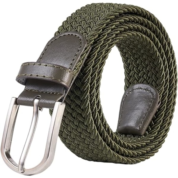 #Unisex Elastisk Stof Flettet Elastisk Bælte Stræk Bælte Stræk Bælte Til Mænd og Kvinder Flere Farver#