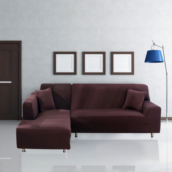 Sofa Trekk Elastisk Spandex Stretch Sofa Trekk Sofa Trekk for L-form