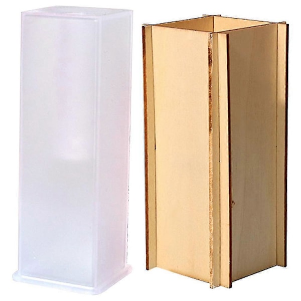 1 Set Silikon Kuboid Vas Form Praktisk Blomvas Tillverkningsform DIY Plantvas Form