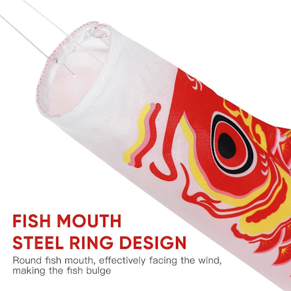 5 st Japanska Karpflaggor Dekor Japansk Mild Vind Fiskflagga (Färgglad)