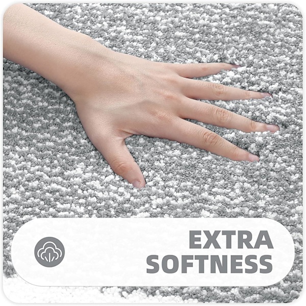 Antislip Bademåtte, Blød Mikrofiber Bademåtte, Maskinvaskbar