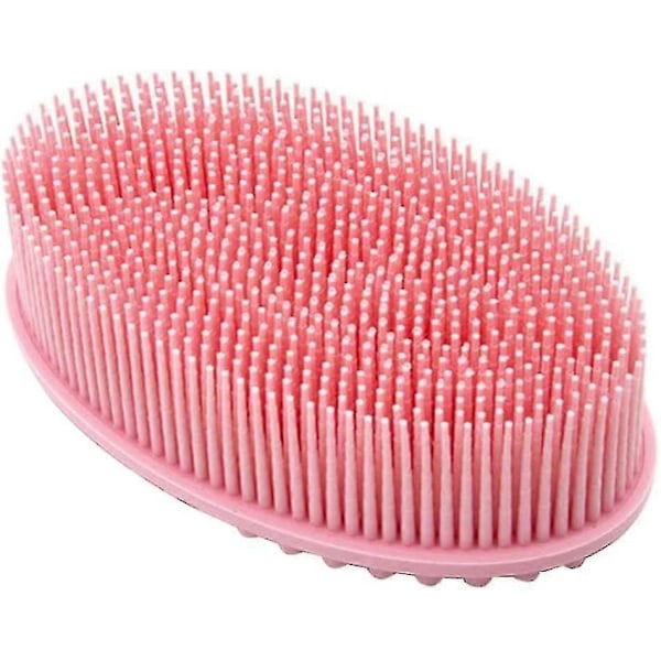 2-pack Exfolierande Kroppsborste, Exfolierande Kroppsborste i Silikon, Mjuka Borst, Rosa