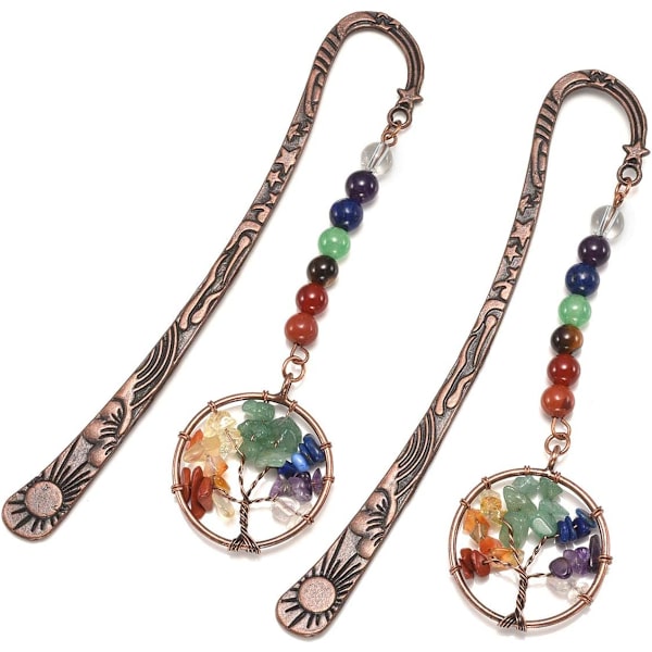 Elämänpuun Chakra-metallimerkki 7 Chakran Vint