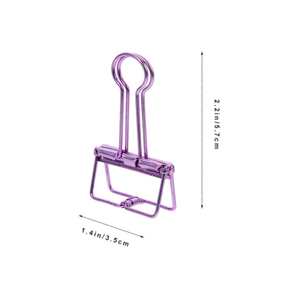10 stk. Store Papirclips Dokumentklemmer Papirclips Skolekontorartikler
