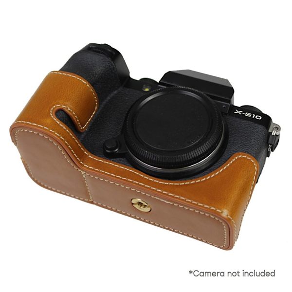 PU Läderfodral för Fujifilm Xs10 X-s10 Kameraskydd Stöd