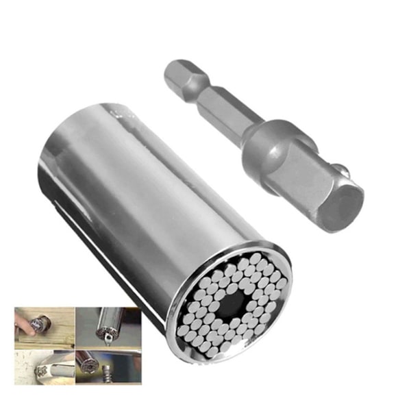 /#/2 st Universal Socket Wrench Set 7-19mm Multifunktionell Reparation Soc/#/